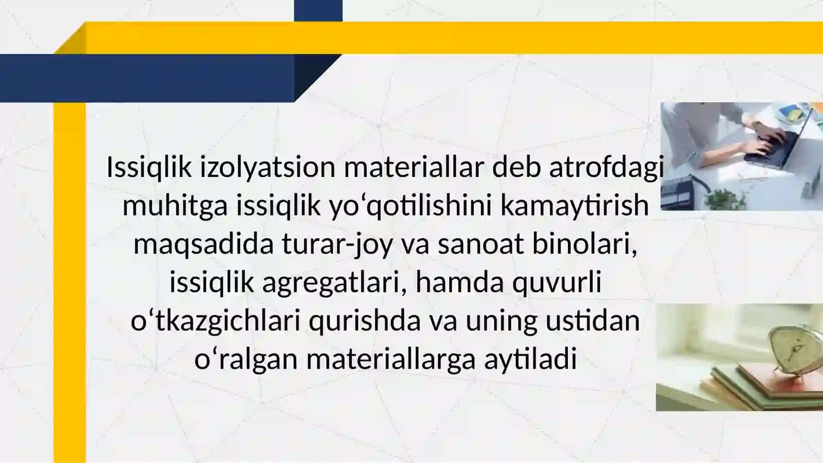 ISSIQLIK IZOLYATSION VA AKUSTIK MATERIALLAR 2