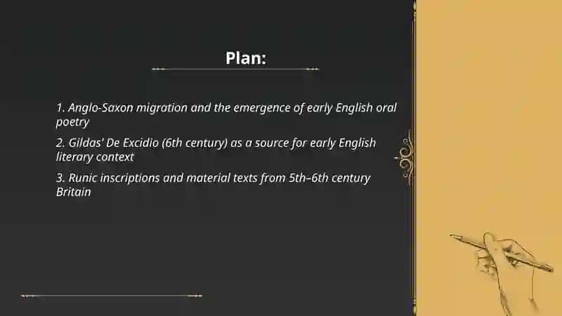 English Literature of the V-VI Centuries 2