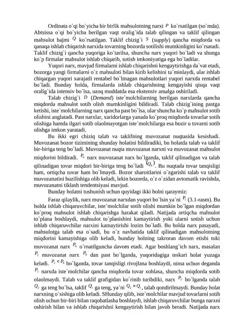 TALAB VA TAKLIF TAHLILI ASOSLARI 2