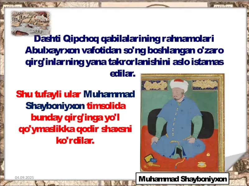 Movarounnahrda Shayboniylar sulolasi hokimiyatining o'rnatilishi 2