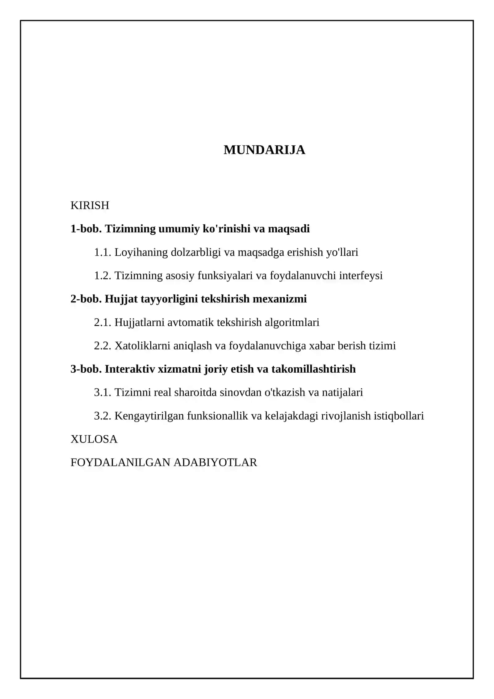 Notarial idora uchun tizim. Hujjat tayyor ekanini tekshirish interaktiv xizmat 2