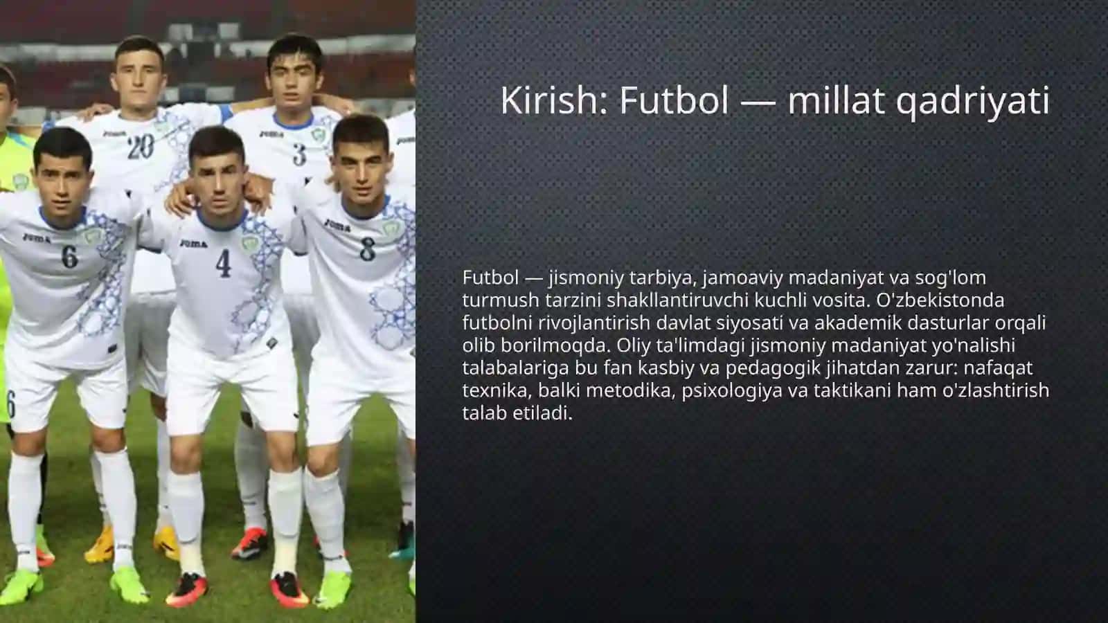Futbol o'yinida to'pni boshqarish texnikasini o`rganish 2