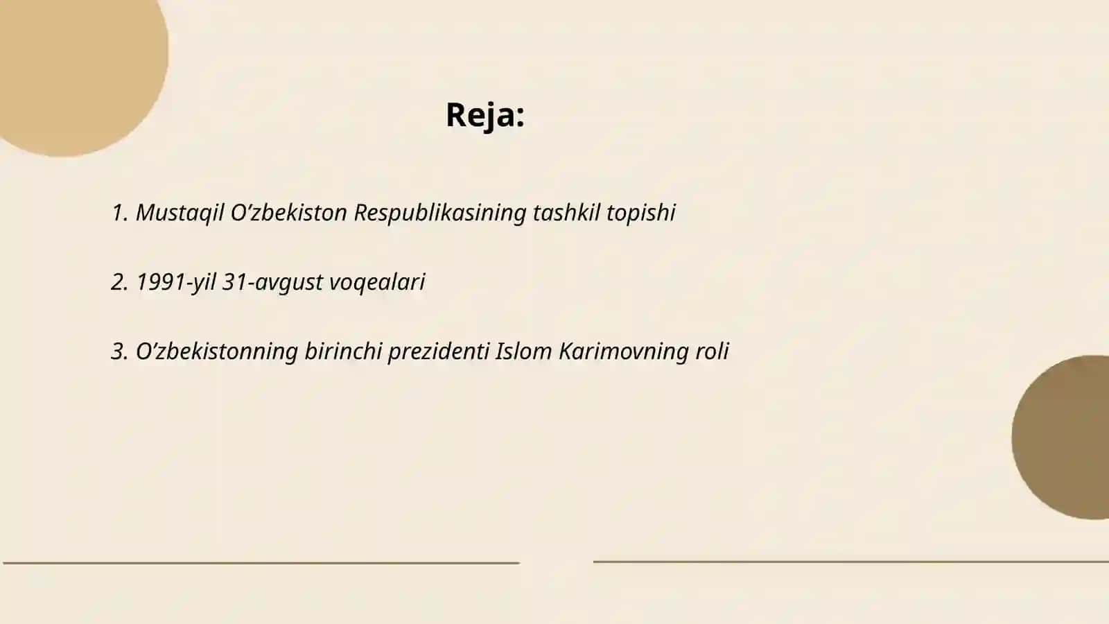 Mustaqil o’zbekiston Respublikasining tuzilishu va uning tarixiy ahamiyati 2