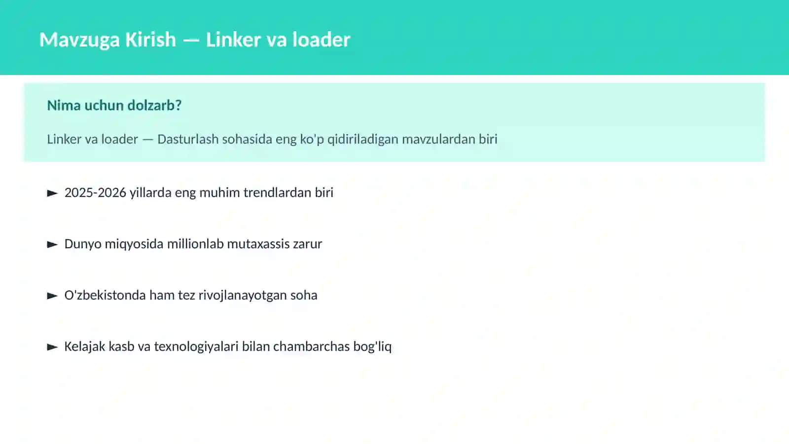 C++ VA TIZIM DASTURLASH 2