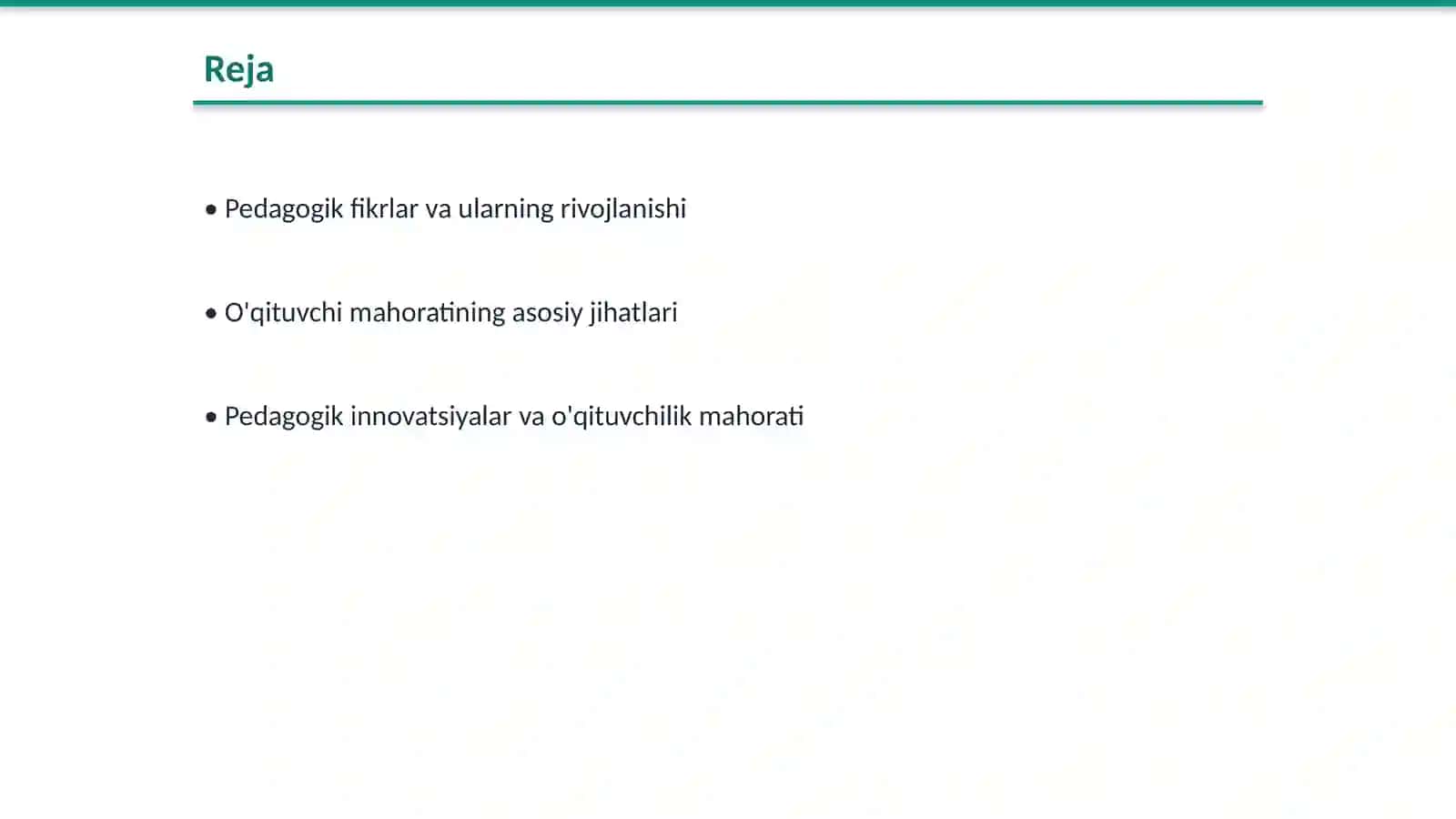 Pedagogik fikirlar taraqiyotida õqtuvchi mahorati masalalari 2