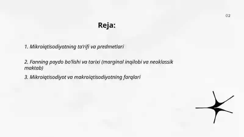 Mikroiqtisodiyot haqida toliq malumot: fanning yaralishi va predmetlari 2
