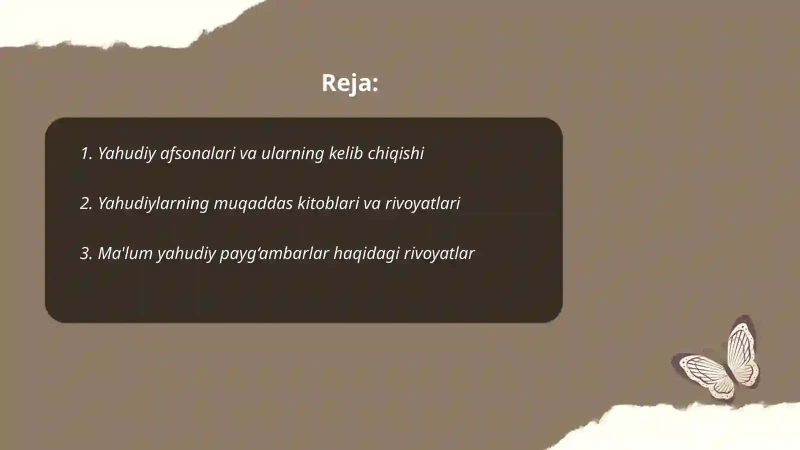 Yahudiylik dini afsona va rivoyatlar 2