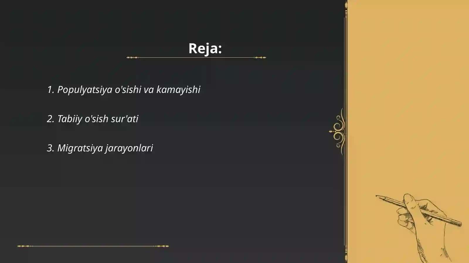 Populyatsiya bo‘yicha masalalar tuzish va yechish 2