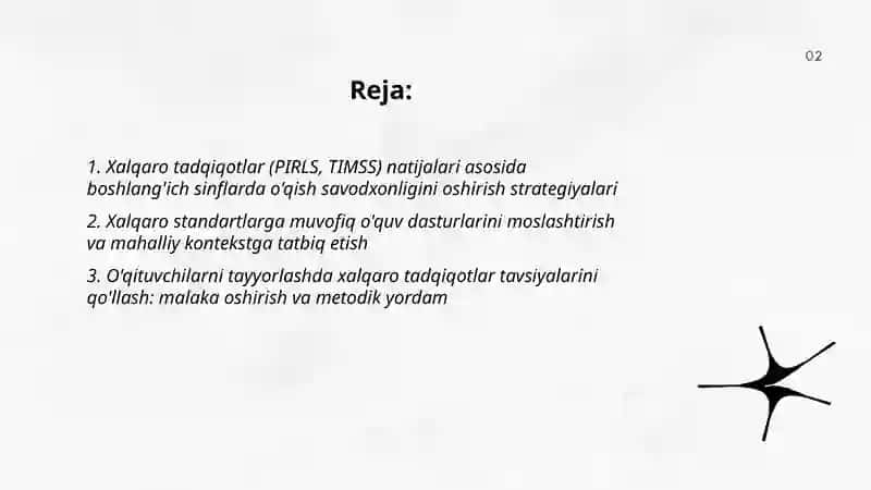 Boshlang'ich sinflarda o'qish savodxonligi 2