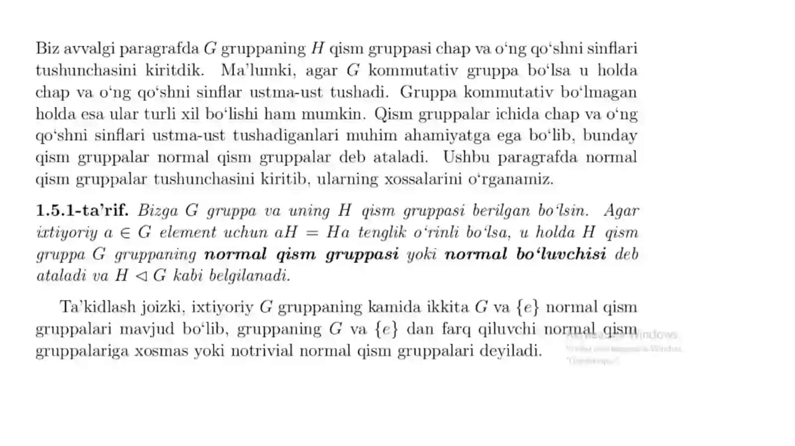 NORMAL BO‘LUVCHILAR 2