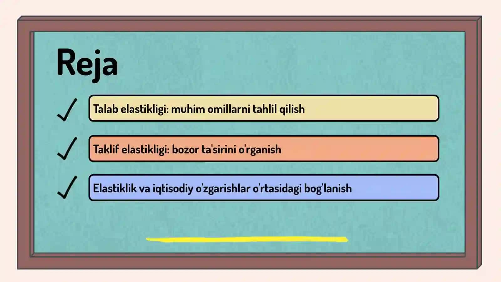 Talab va takliflar elastigligi 2