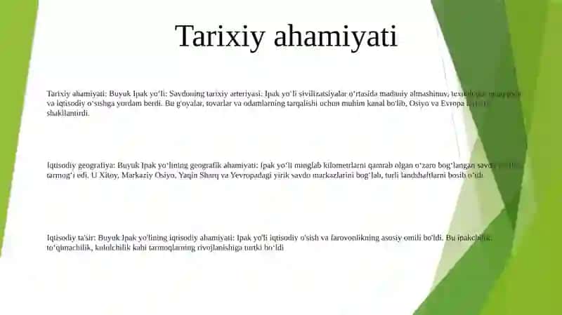 Buyuk Ipak Yo'Lining Iqtisodiy Geografik Ahamiyatini O'Rganish 2