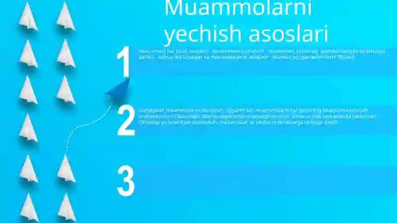 Kompyuterda Masala Yechishning Asosiy Bosqichlari 2