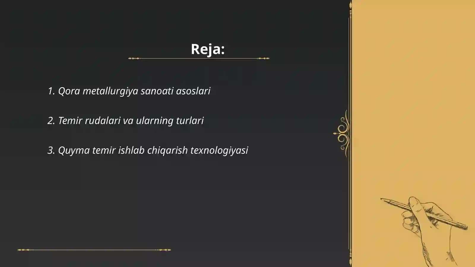 Qora metallurgiya sanoati 2