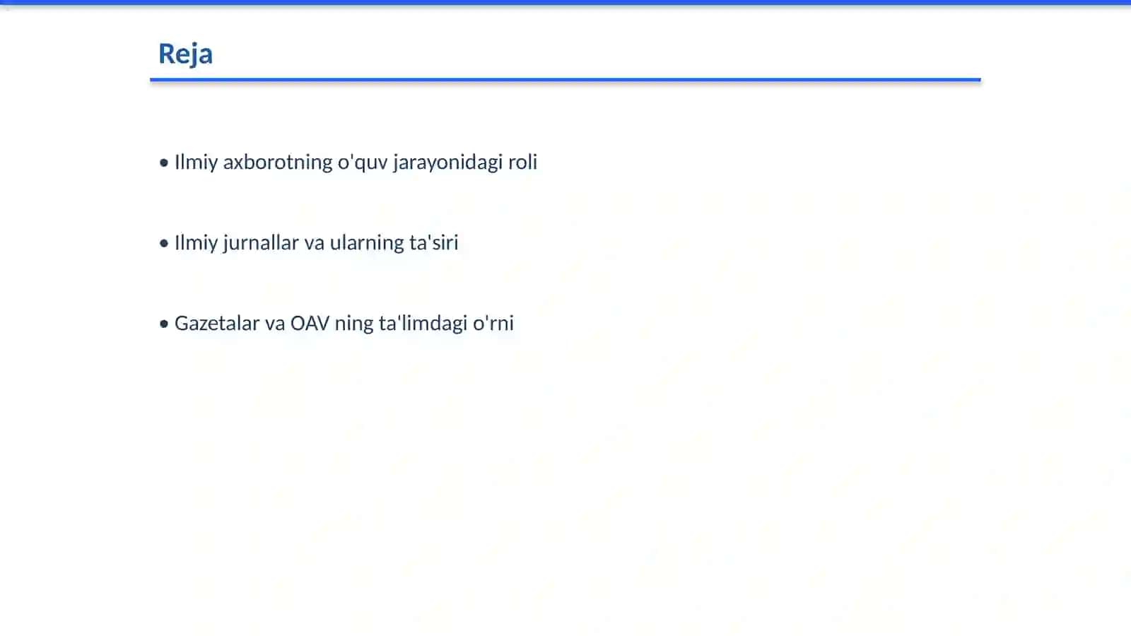 Òqituvchifaoliyatidailmiyaxborot,ilmiyjurnallar,gazetavaOAVningõrni 2