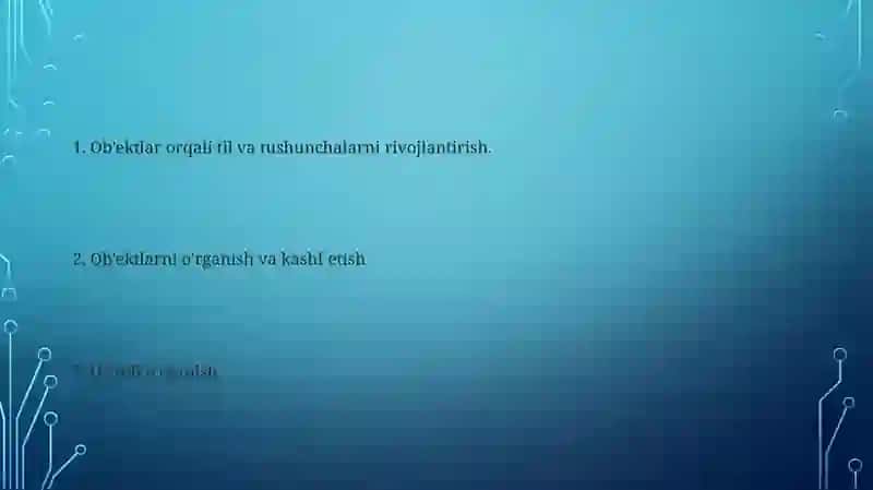 Ilk va maktabgacha yoshdagi bolalarga predmetlarni oʻrgatishni oʻziga xosligi 2