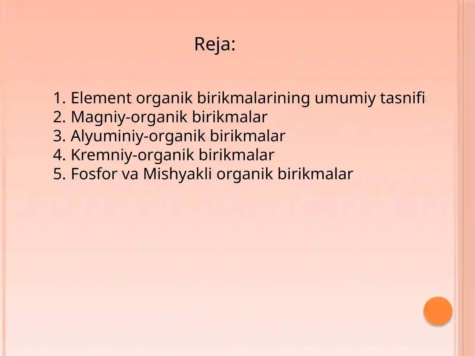 Element-organik birikmalar 2