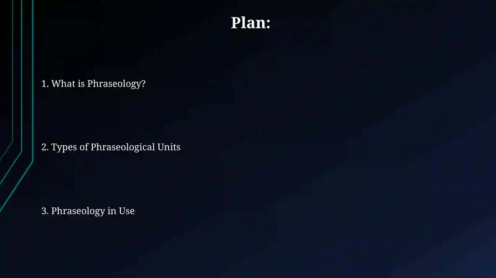 Phraseology 2