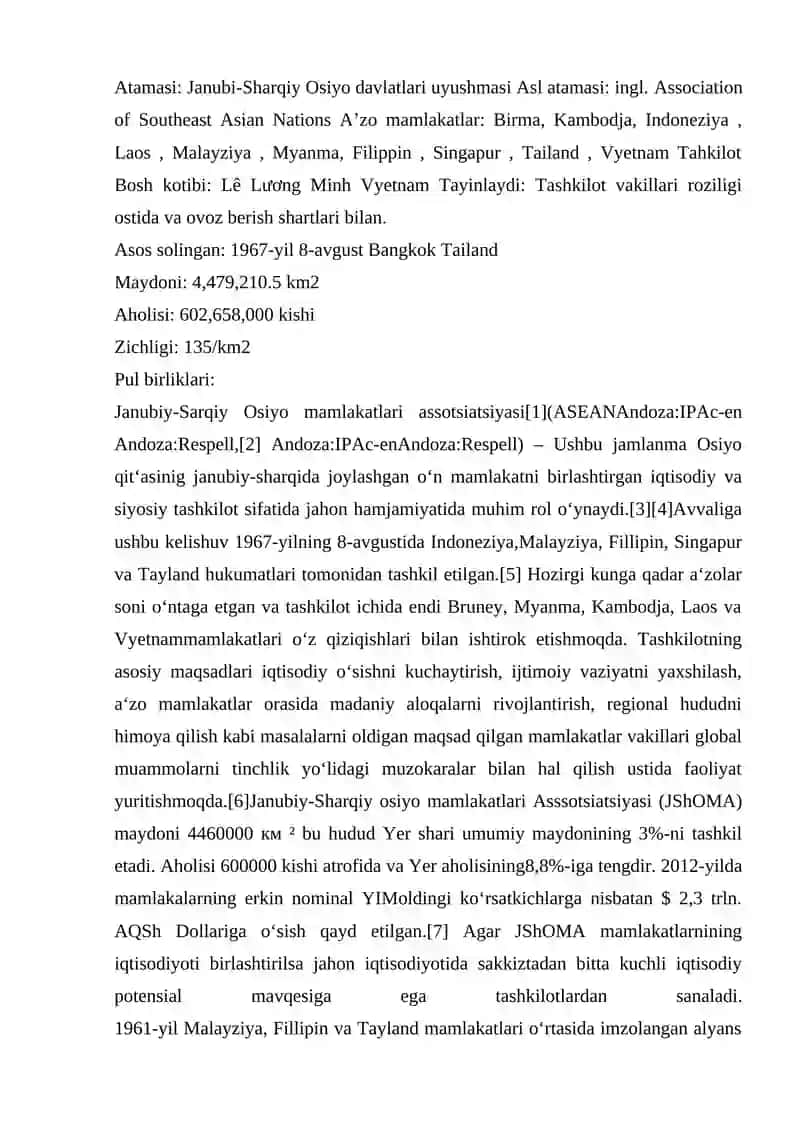 Janubi-Sharqiy Osiyo mamlakatlari Assotsiatsiyasi 2