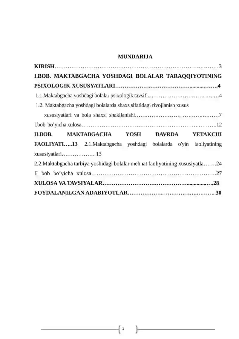 Maktabgacha yoshdagi bolalar taraqqiyoti va faoliyatining psixologik tavsifi 2