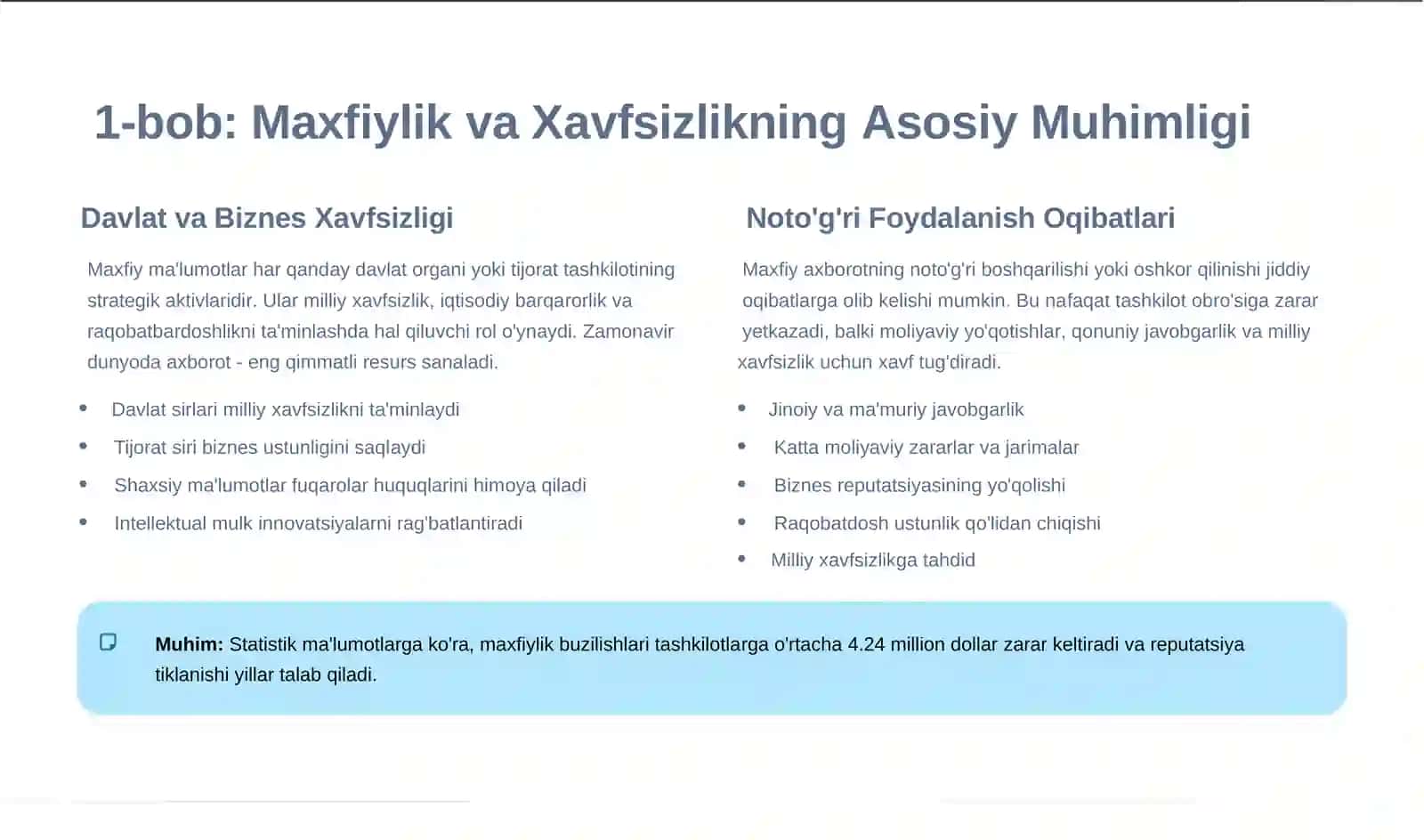 Xodimlarning Maxfiy Ma'lumotlarga Kirishlarini Ro'yxatga Olish 2