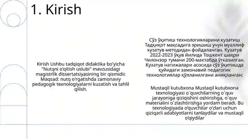 Savod Ōrgatish Tayyorlov Davri Ōqish Va Yozuv Darslarini Kuzatish Va Tahlil Qilish 2
