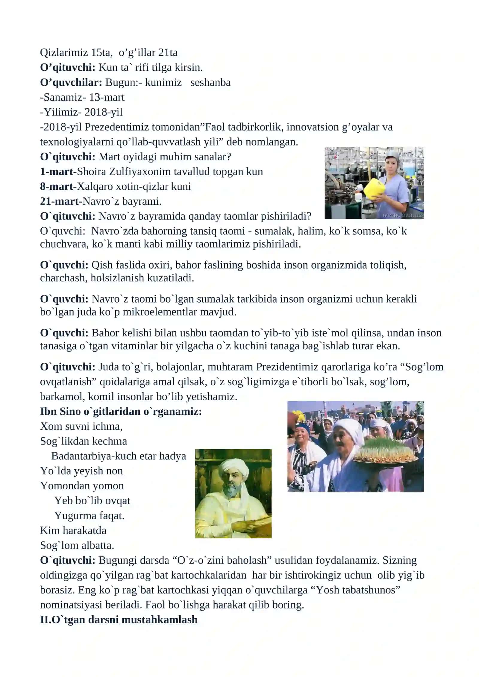 3-sinf Tabiiy Fan (Science) Qushlar va uy parrandalari dars ishlanma 2