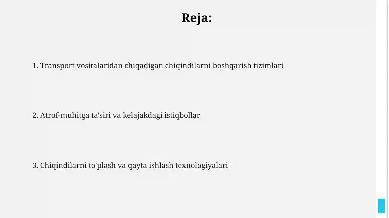 Avtotransport chiqindilarini boshqarish tizimlari 2