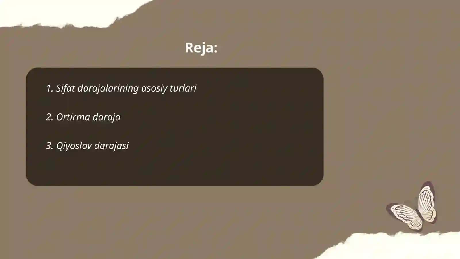 Sifat darajalari 2