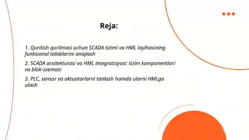 SCADA tizimida inson -mashina interfeysi (HML) yaratish 2
