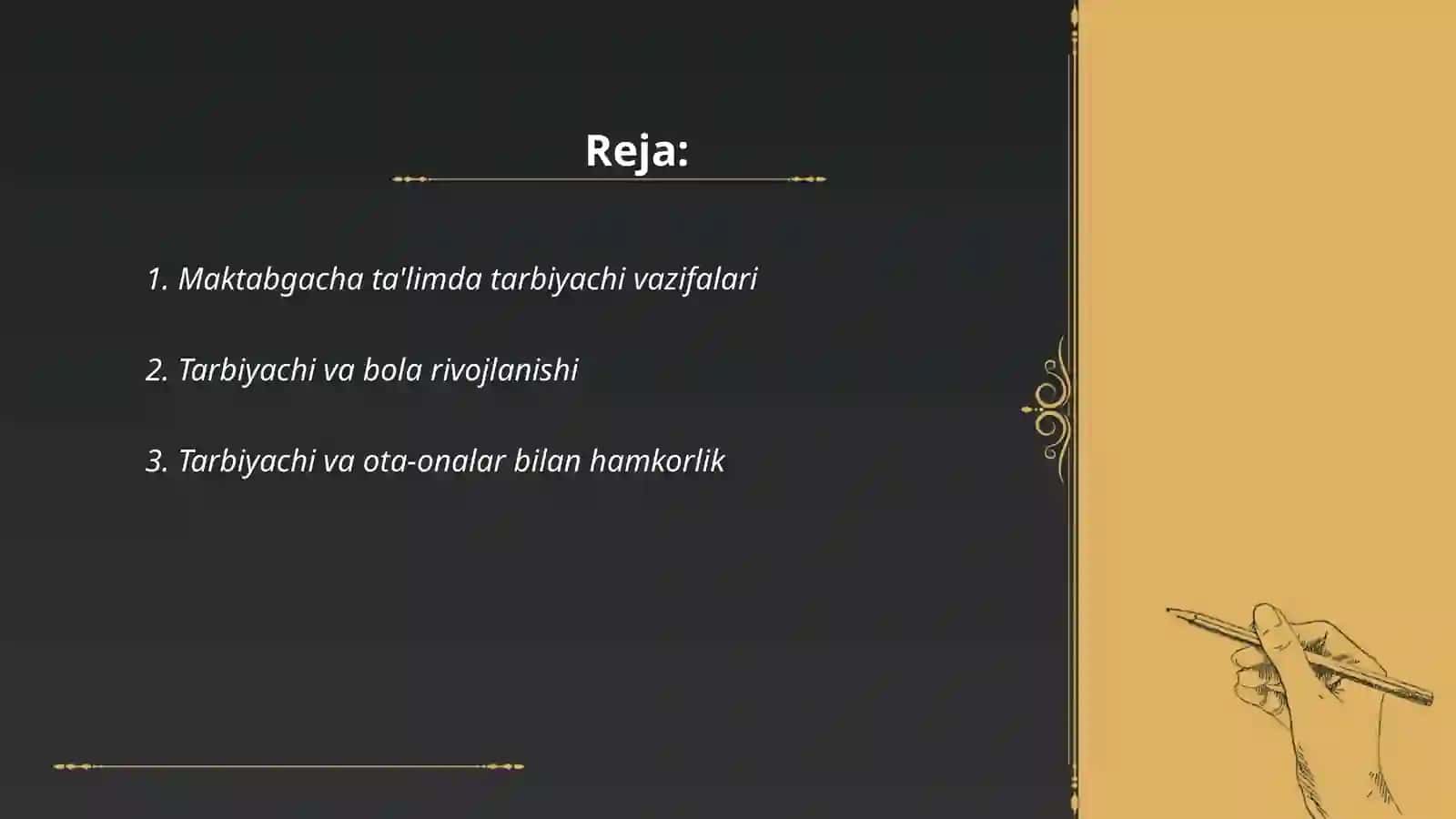 Maktabgacha taʼlimda tarbiyachining oʻrni 2