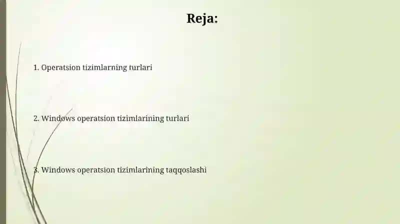 Windows operatsion tizimlarining turlari 2