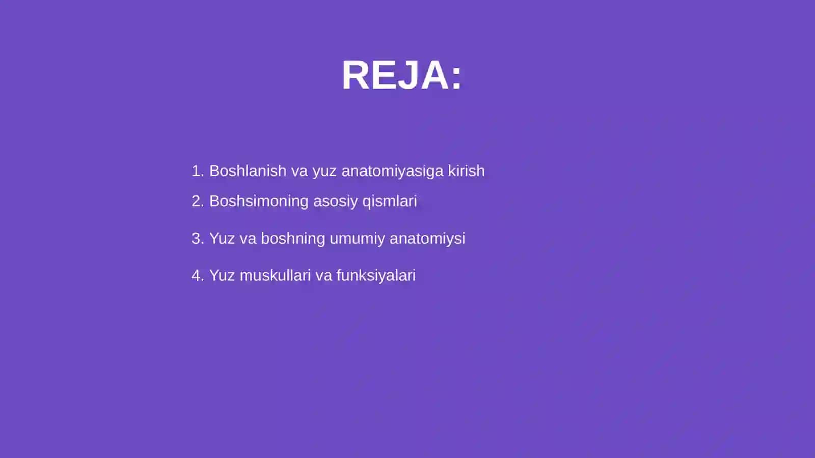 Bosh va yuz topografik anatomiyasi 2