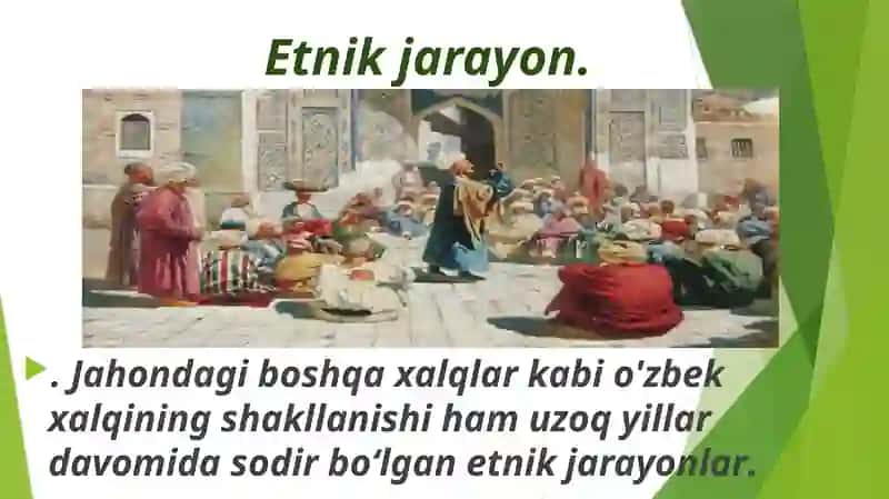 Òzbek xalqining shakllanish jarayonlari 2