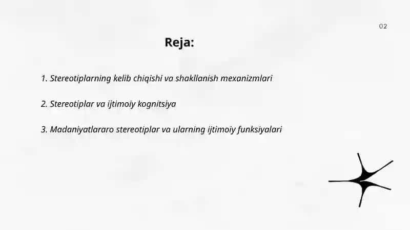 Stereotiplar va madaniyatlararo konfliktlar. Konfliktlar nazariyasi 2