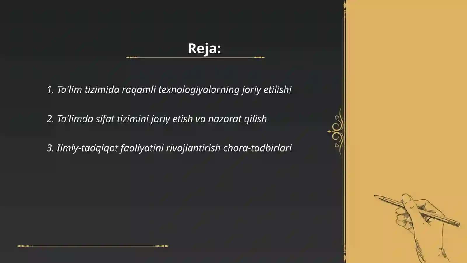 Oʻzbekistonda mustaqillik davrida taʼlim tizimini takomillashtirish chora-tadbirlari 2