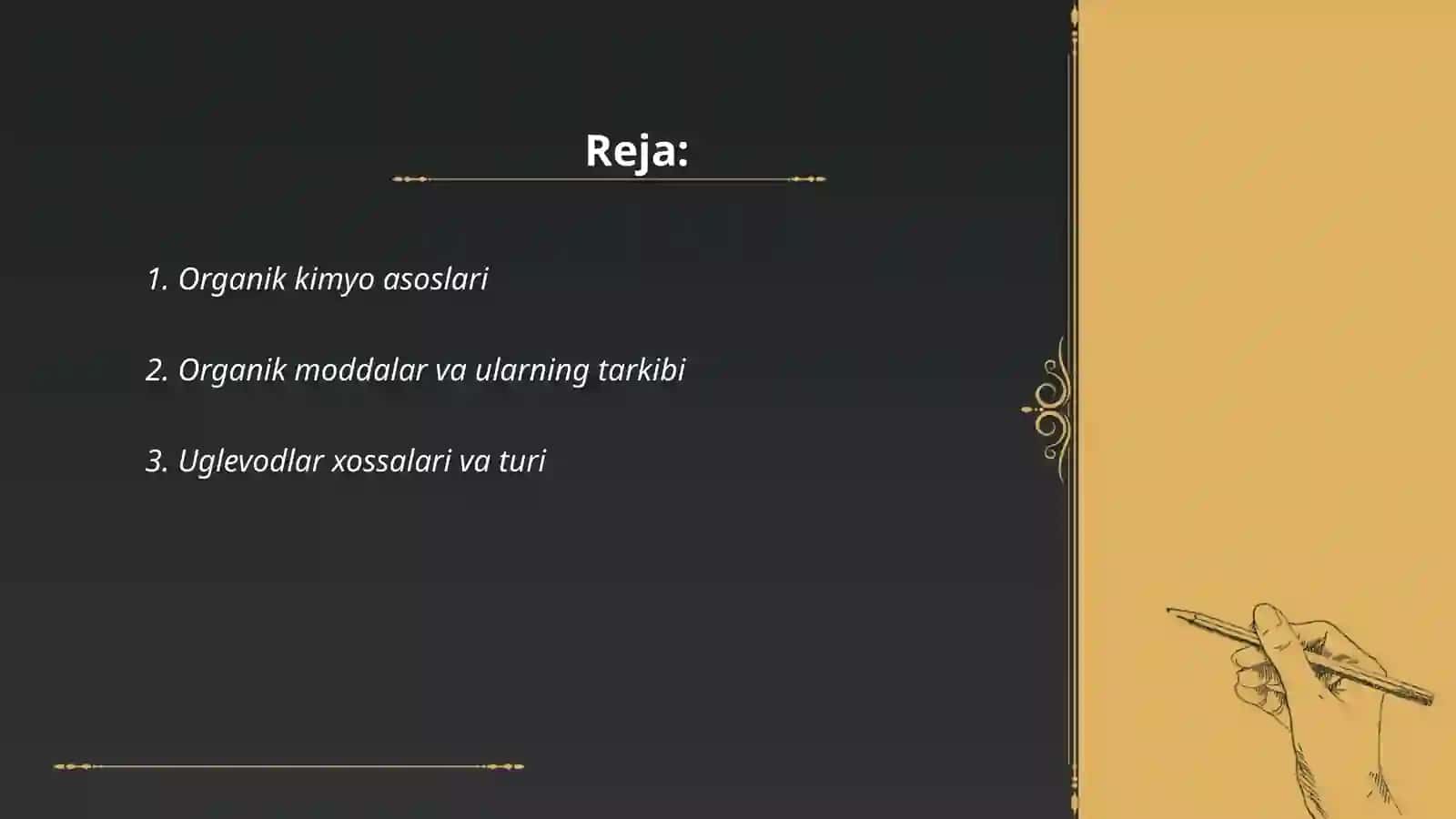 Organik kimyo asoslari 2