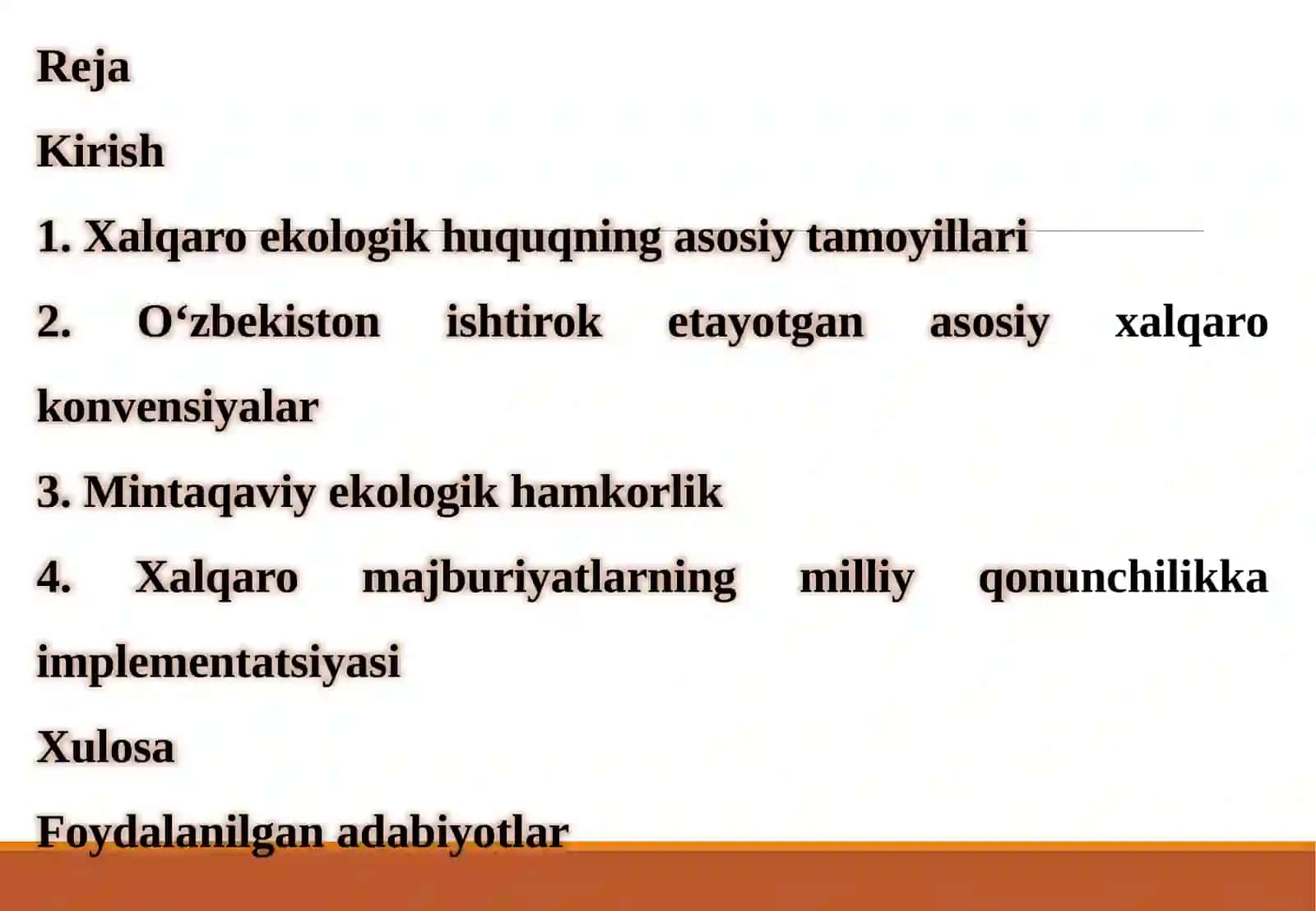 Xalqaro Ekologik Huquqning Asosiy Tamoyillari 2
