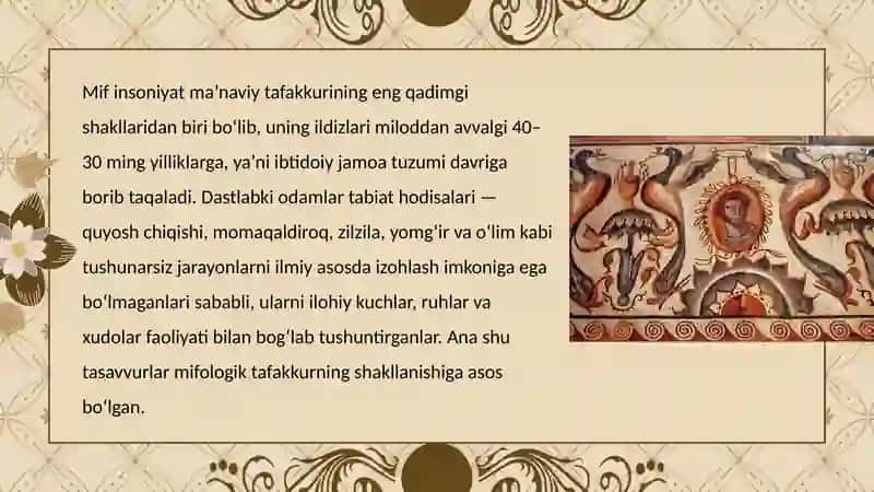 Mif va badiiy ijod 2