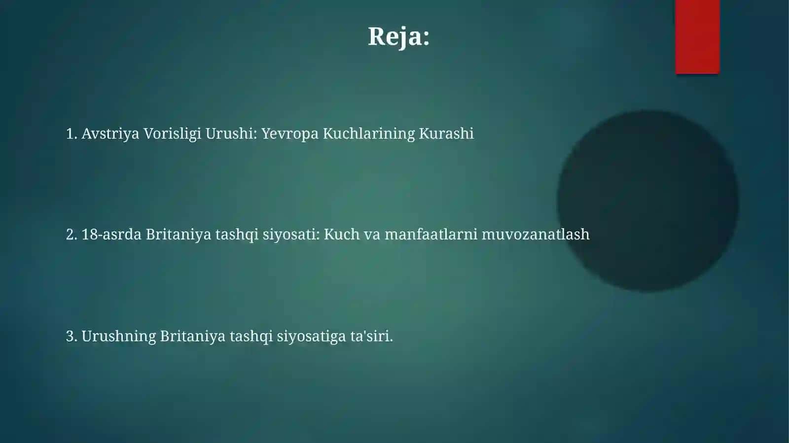 Avstriyavorisligiurushi(1740-1748)va18-asrdaAngliyaningtashqisiyosati 2