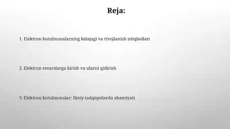 Elektron kutubxonalar va ularning ilmiy ishlarda ahamiyati 2