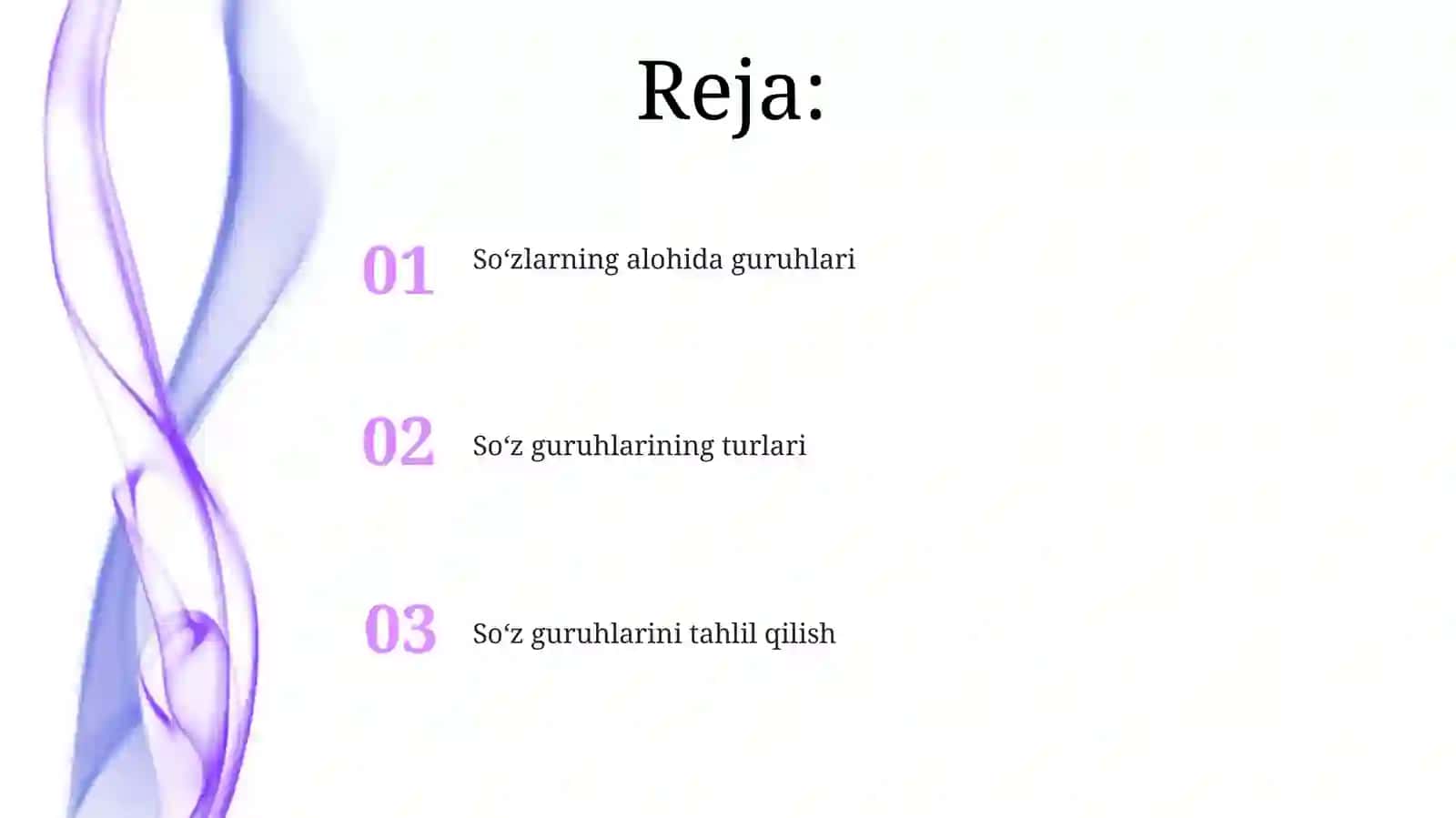 Alohidaguruhsoʻzlarvaularningturlari 2