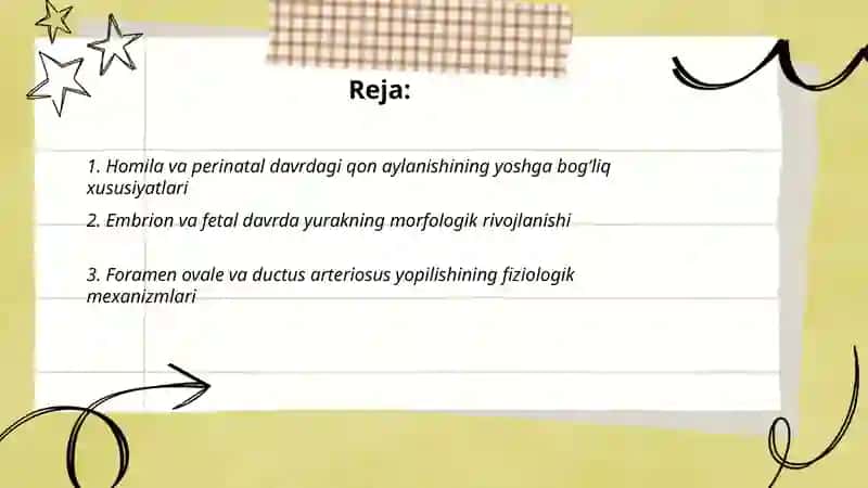 Homila va perinatal davrdagi qon aylanishining yoshga bog‘liq xususiyatlari 2