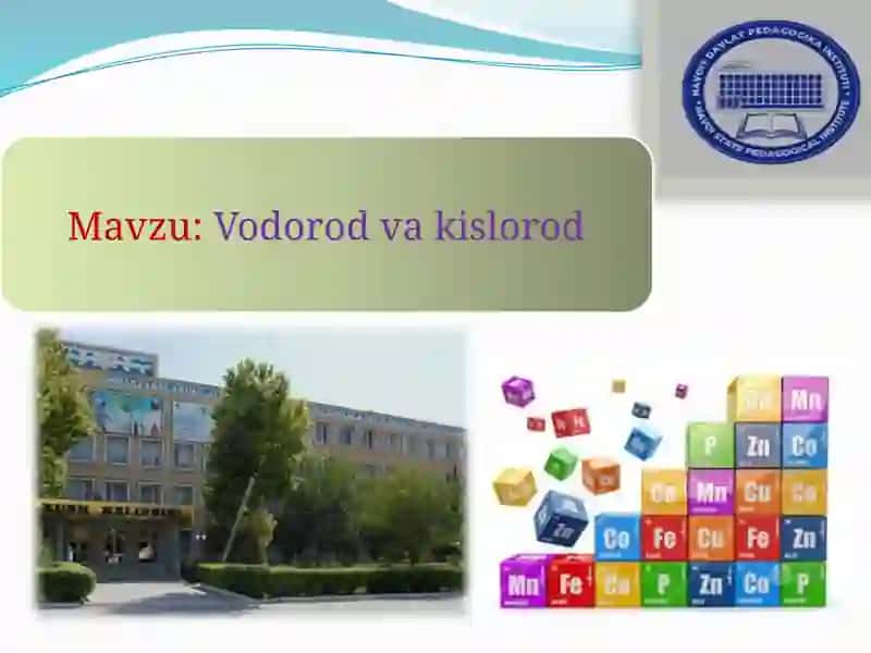 "Vodorod va kislorod" 2