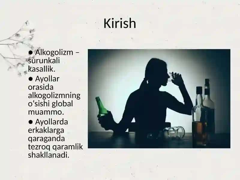 Ayollar alkogolizmi 2