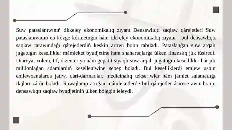 Suwdıń pataslanıwınan kelip shıǵatuǵ 2