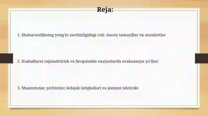 Shaharsozlikning yong'in xavfsizligidagi roli: Asosiy tamoyillar va standartlar 2