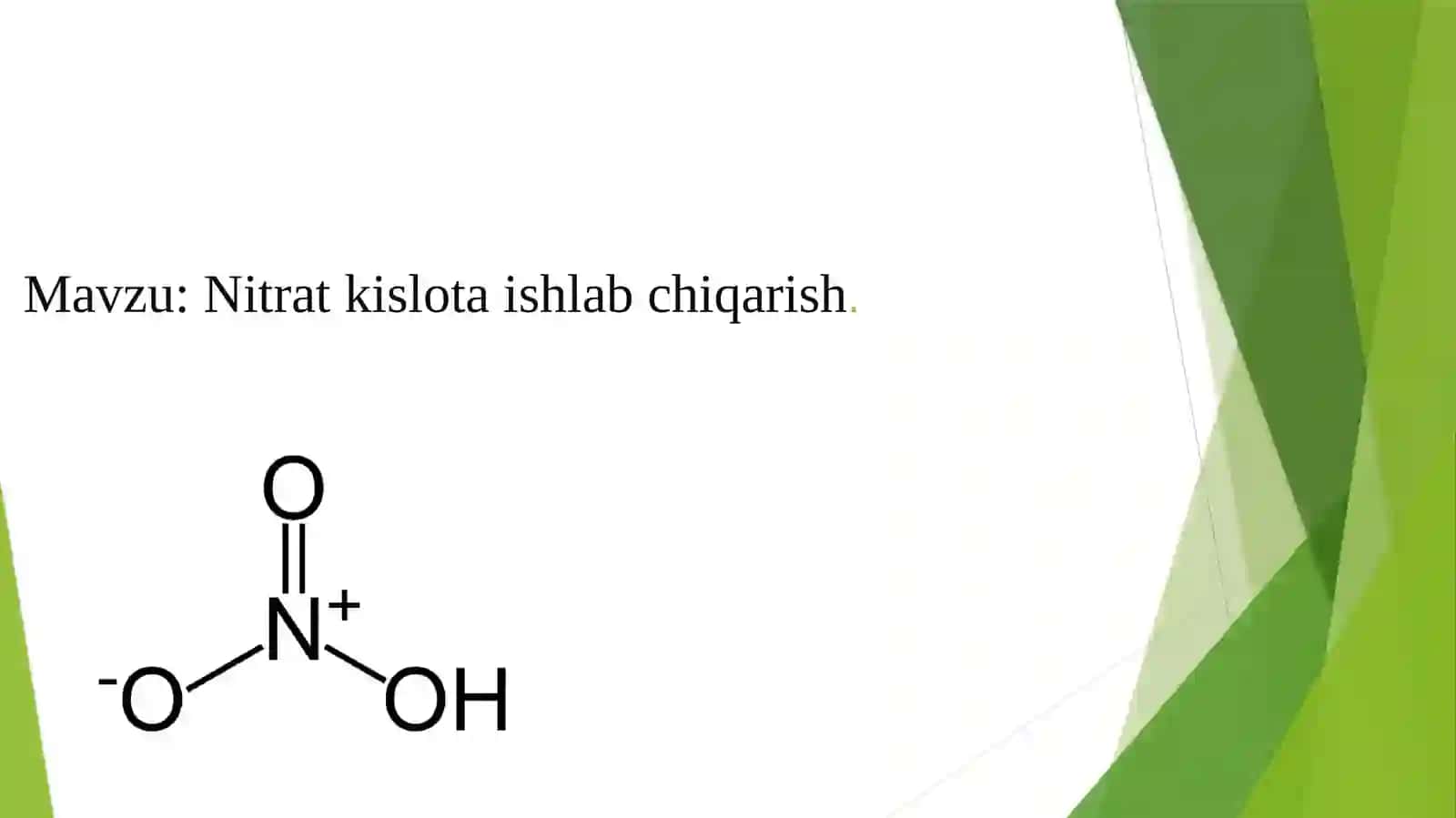 Nitrat kislota ishlab chiqarish 2