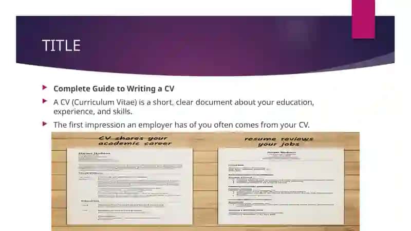COMPLETE & SIMPLE GUIDE TO WRITING A CV 2
