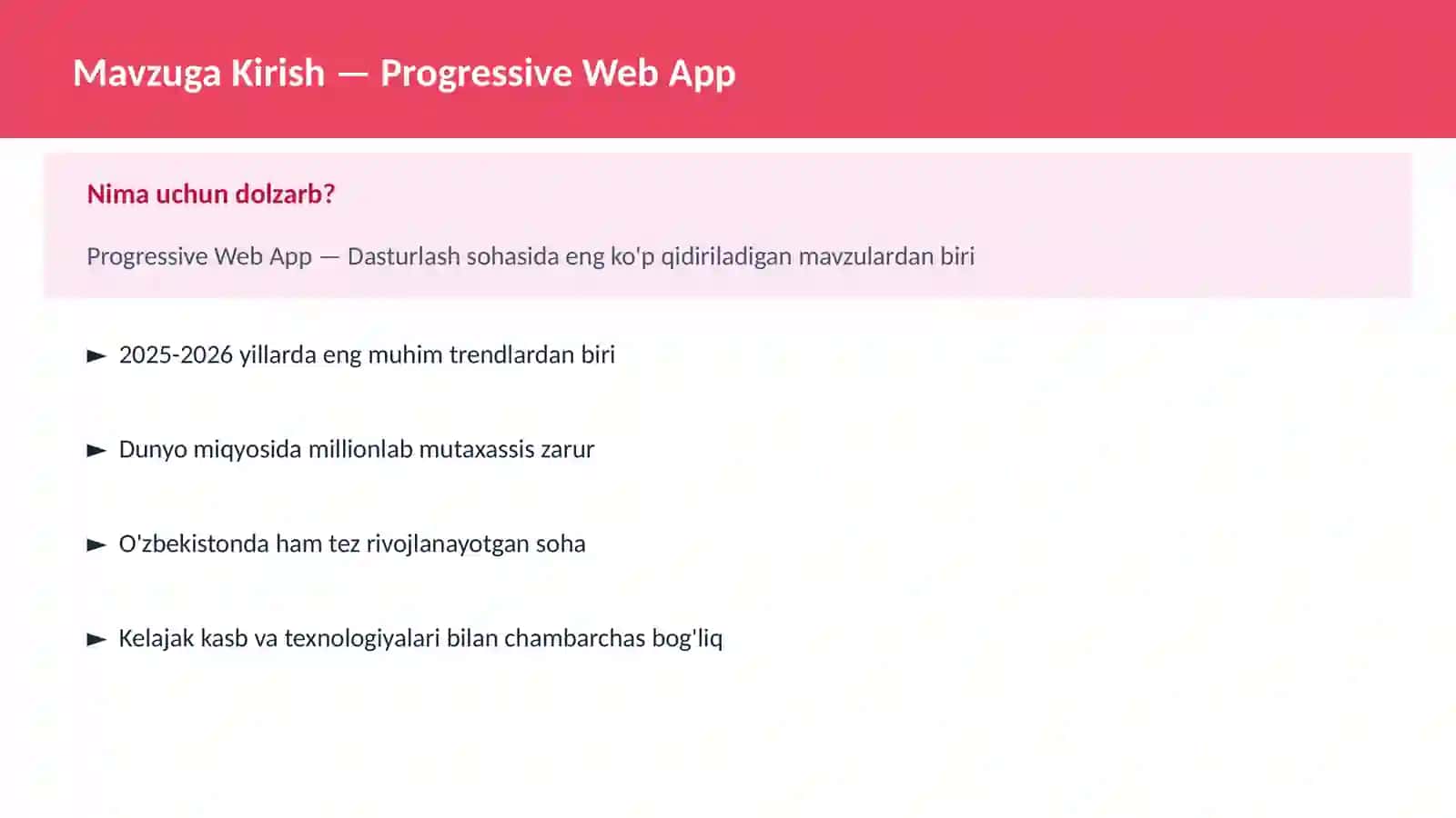 Progressive Web App 2
